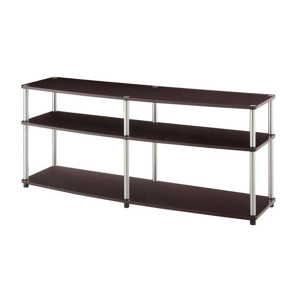 Convenience Concepts Designs2Go 16 in. Espresso Composite TV Stand Fits TVs Up to 65 in. with Cable Managemen