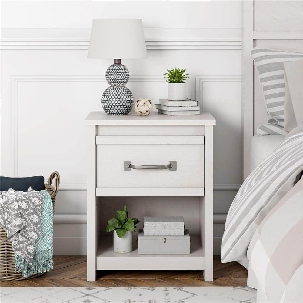 Ameriwood Home Amherst Ivory Oak Nightstand