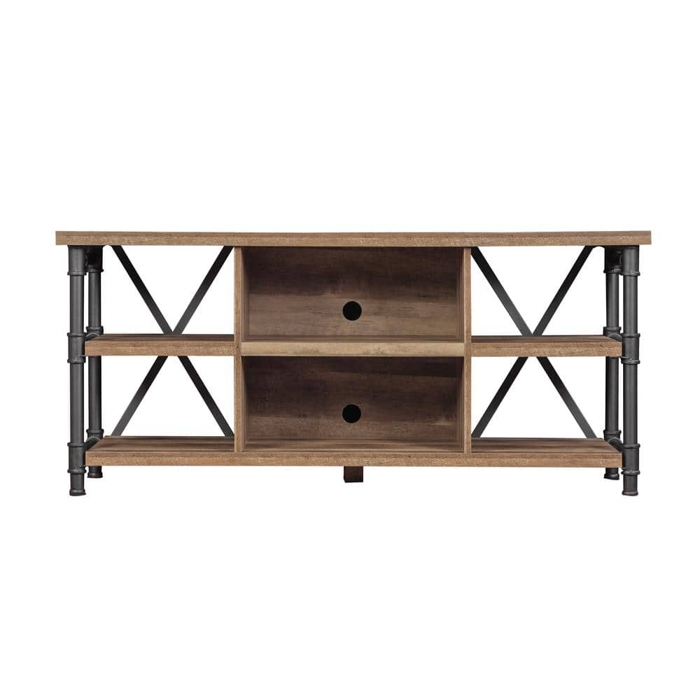 Bell'O Irondale 54 in. Autumn Driftwood TV Stand Fits TVs Up to 60 in. with Cable Management