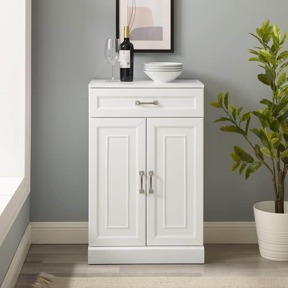 CROSLEY FURNITURE Stanton White Storage Cabinet