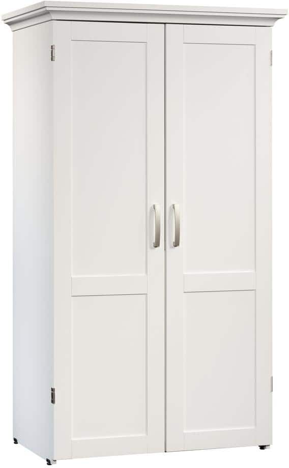 SAUDER 35 in. x 61 in. Storage Craft Armoire with Drop Leaf Work Surface