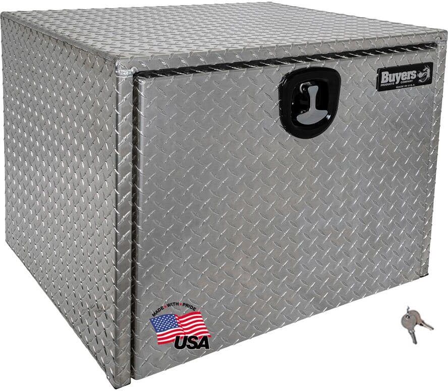 Buyers Products Company 24 in. x 24 in. x 30 in. Diamond Plate Tread Aluminum Underbody Truck Tool Box