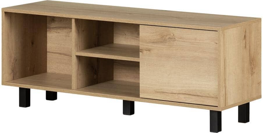 South Shore Octave TV Stand, Medium Oak 50 in. Max tv