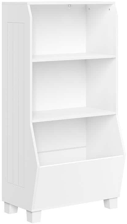 RiverRidge Home Kids 23 in. White Bookcase with Toy Organizer