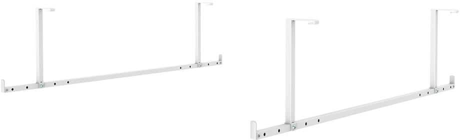 FLEXIMOUNTS GRH4 Overhead Garage Rack Hanging Bar Accessory 2-Pack White