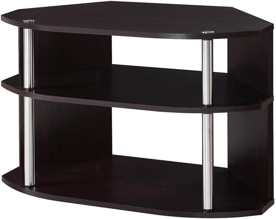 Convenience Concepts Designs2Go 31.5 in. Espresso Particle Board TV Stand Fits TVs Up to 32 in. with Cable Management