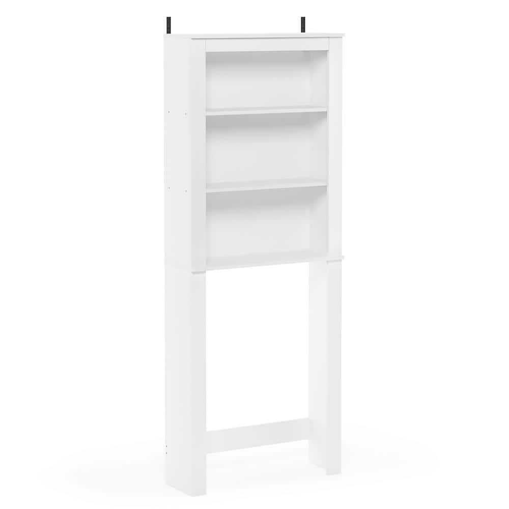 Furinno Indo White Open Storage Cabinet