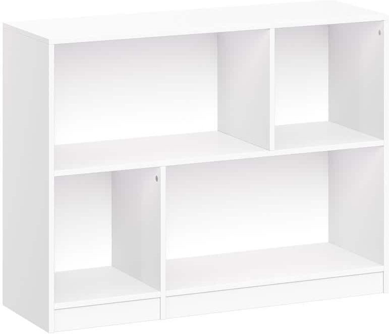 RiverRidge Home 33.75 in. Wide White Kids Horizontal Bookcase with Cubbies