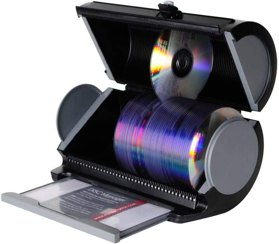 Aoibox Black Disc Storage Manager for 80 Discs Total