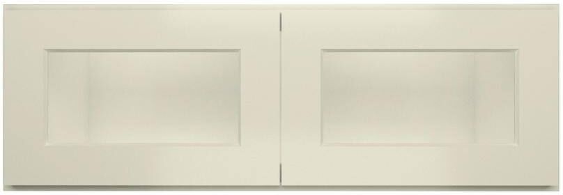 HOMLUX 36 in. W x 12 in. D x 12 in. H in Antique White Ready to Assemble Wall Kitchen Cabinet with No Glasses