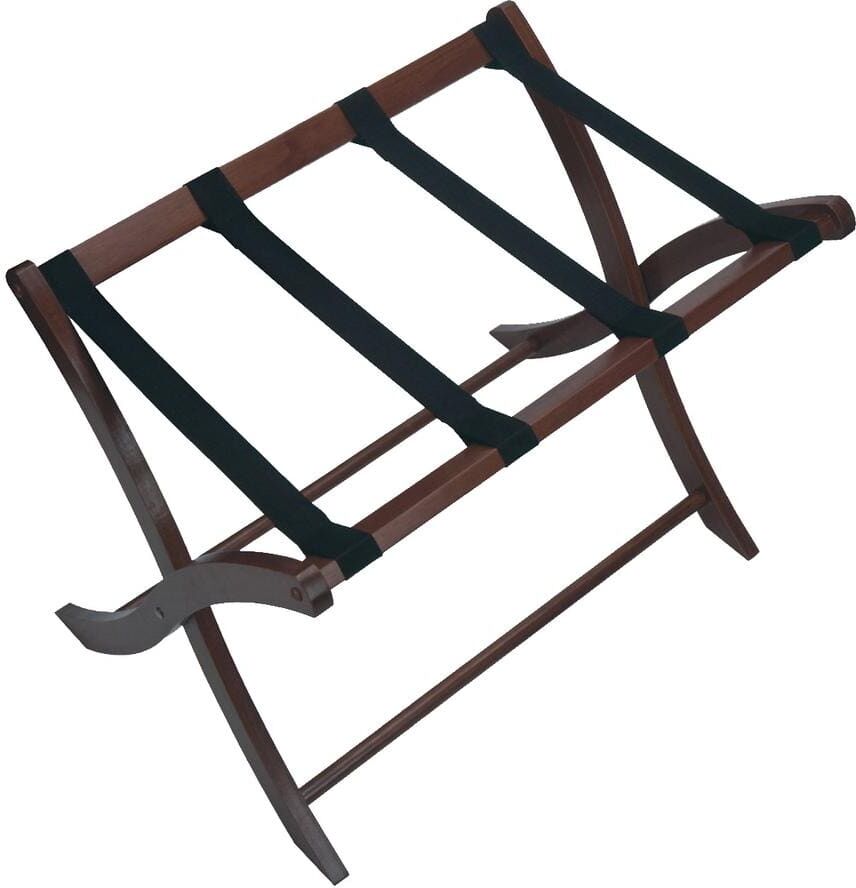 WINSOME WOOD Scarlett Walnut Luggage Rack