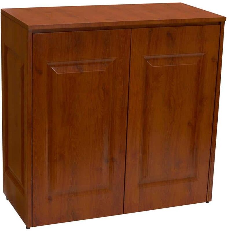 Brown Tilt Out Hamper with Cabinet Storage