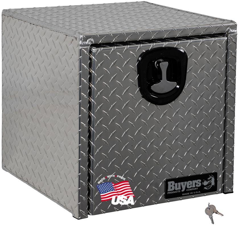 Buyers Products Company 18 in. x 18 in. x 18 in. Diamond Plate Tread Aluminum Underbody Truck Tool Box