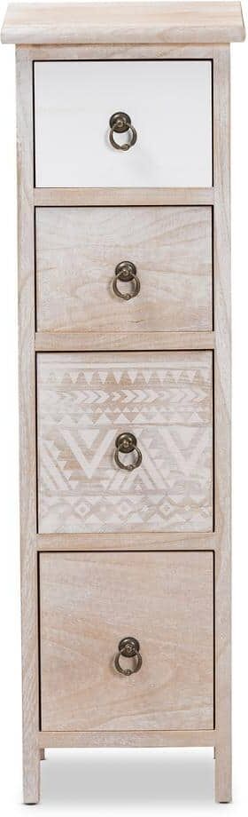 Baxton Studio Seanna Multi-Colored Accent Storage Cabinet