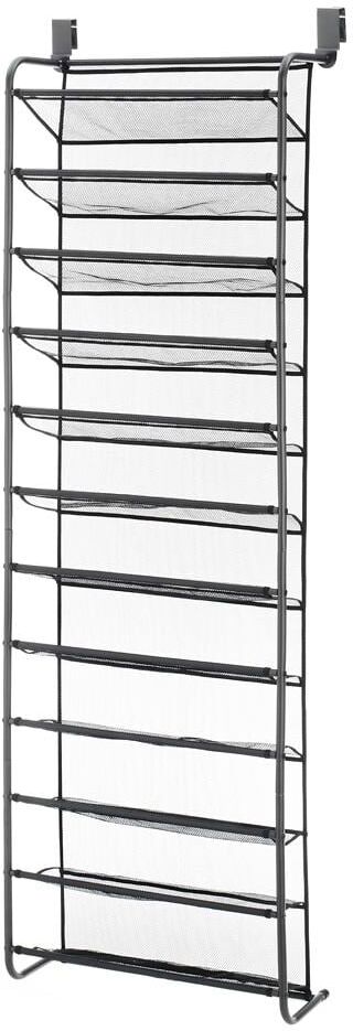 Whitmor 69 in. H 36-Pair Gunmetal Metal Hanging Shoe Organizer