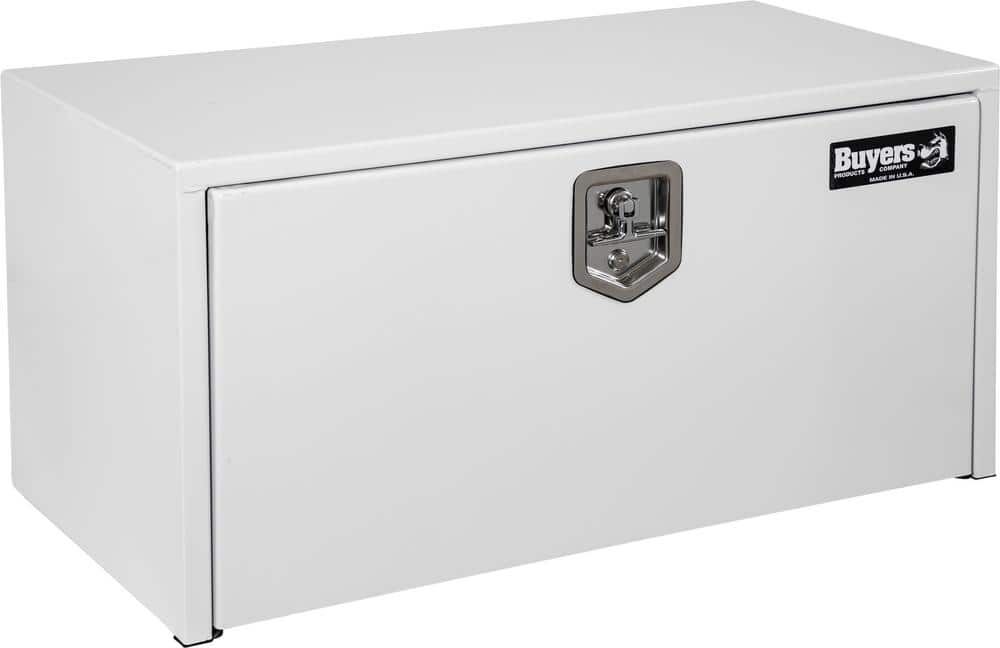 Buyers Products Company 18 in. x 18 in. x 24 in. White Steel Underbody Truck Tool Box