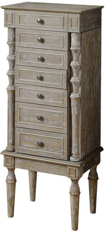 Acme Furniture Taline Weathered Oak Jewelry Armoire