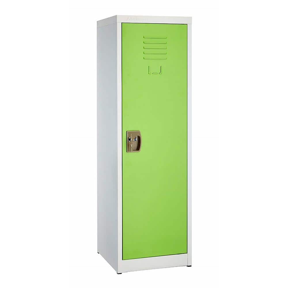 AdirOffice 629-Series 48 in. H 1-Tier Steel Storage Locker Free Standing Cabinets for Home, School, Gym in Green
