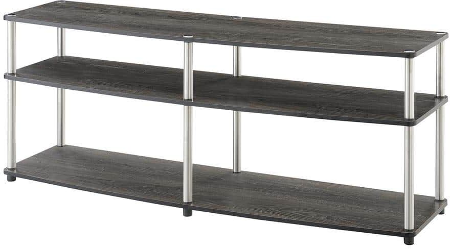 Convenience Concepts Designs2Go 16 in. Faux Birch Composite TV Stand Fits TVs Up to 65 in. with Open Storage