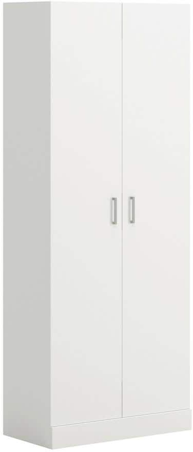 SAUDER White 60 in. H Accent Storage Cabinet with 4-Shelves