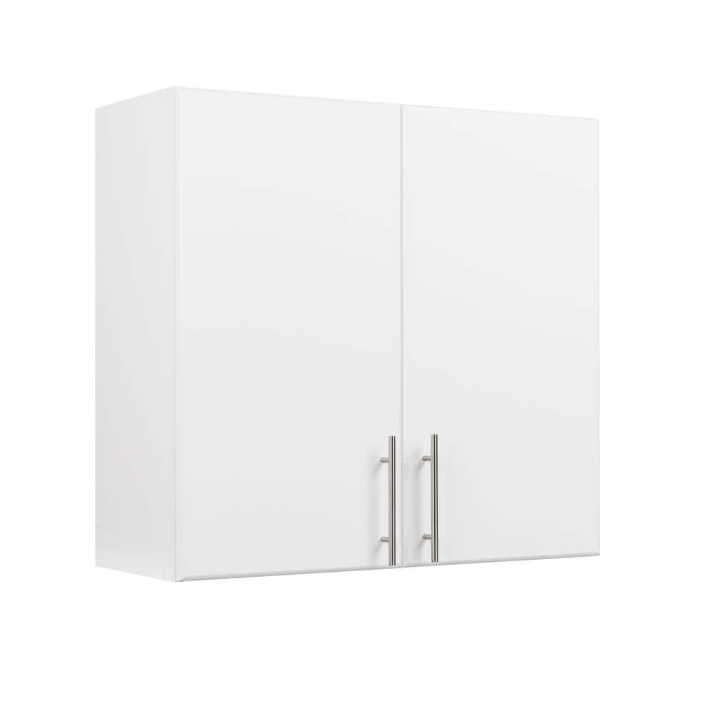 Prepac Composite Wall Mounted Garage Cabinet in White (32 in. W x 30 in. H x 12 in. D)