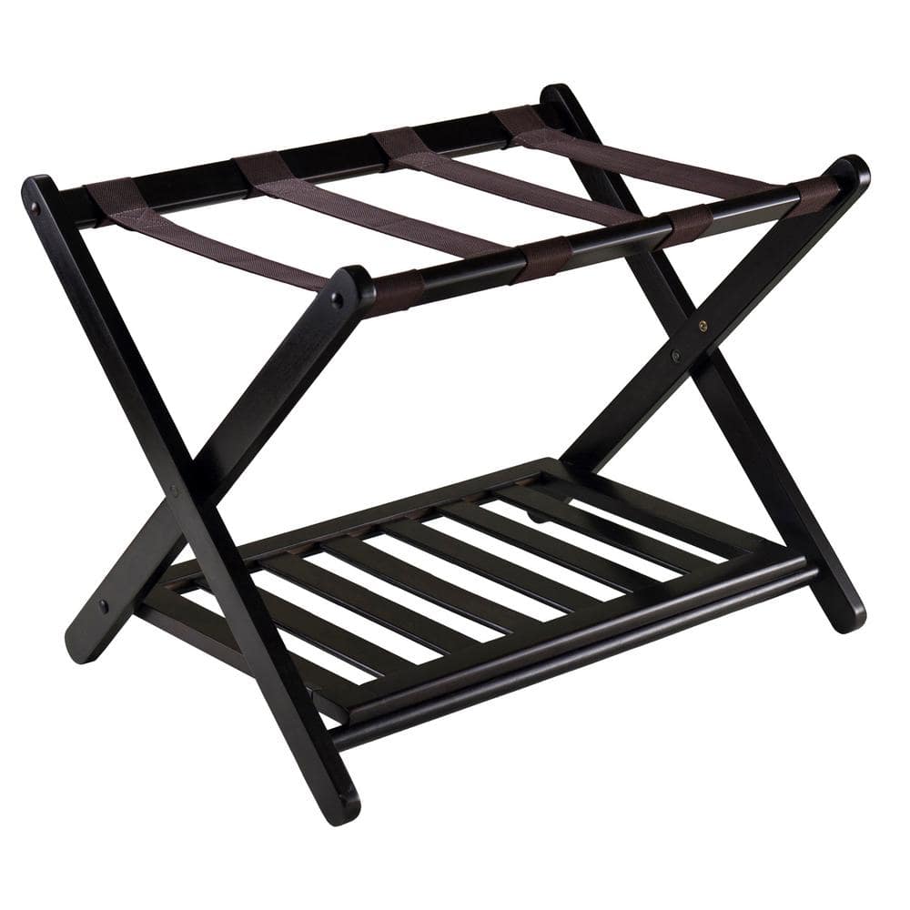 WINSOME WOOD Reese Luggage Rack with Shelf