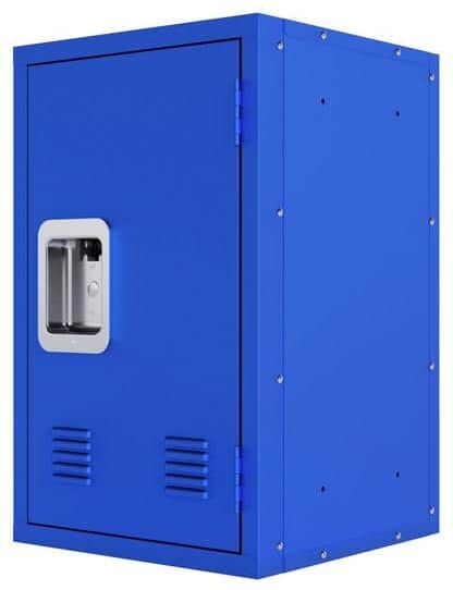 Amucolo 24 in. H x 15 in. W x 15 in. D Compact Detachable Blue Steel Storage Cabinet Cube Storage Bin with Ample Storage Space