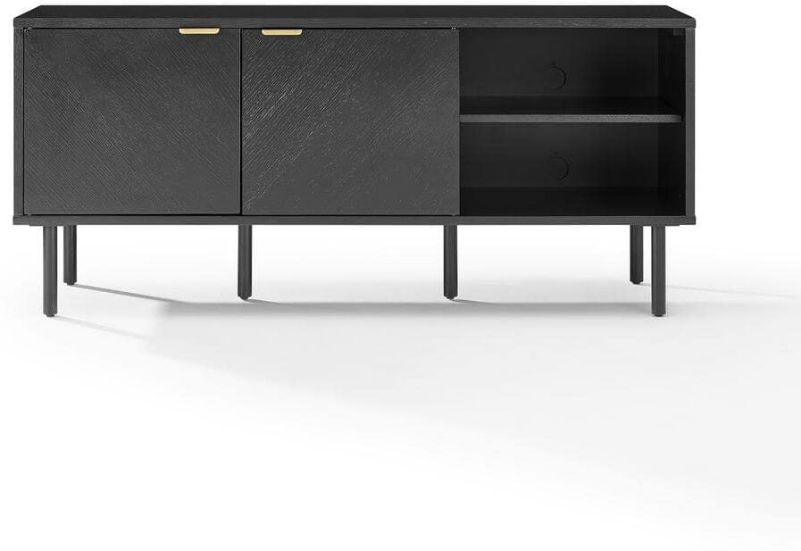 CROSLEY FURNITURE Brody Black Record Storage Sideboard