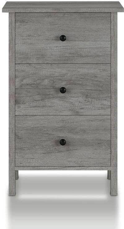 Furniture of America Aylin 3-Drawer Vintage Gray Nightstand