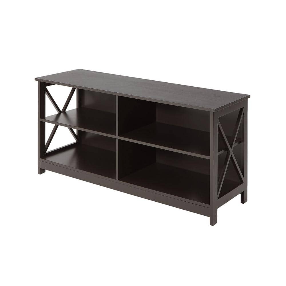 Convenience Concepts Oxford 47 in. Espresso Wood TV Stand Fits TVs Up to 46 in. with Cable Management