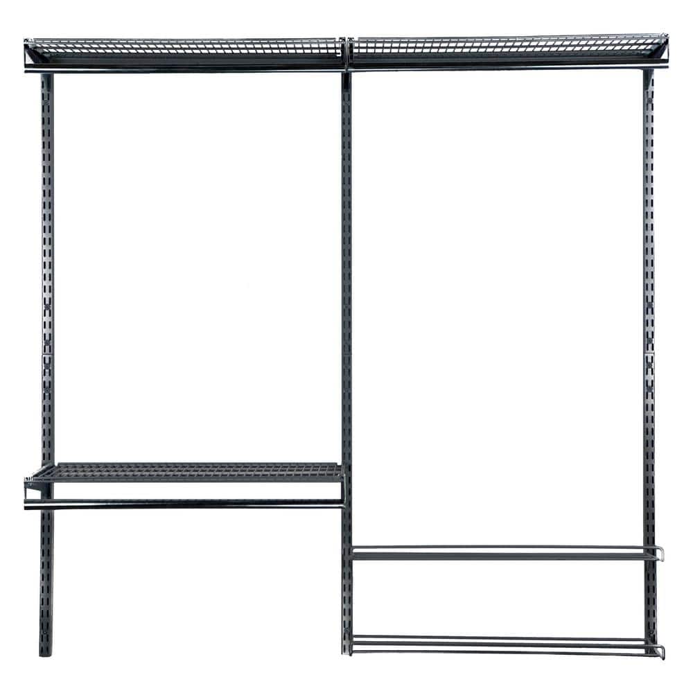 Triton Products 93 in. of Hanging Space, 450 sq. in. Per Shelf of Storage Space Garment Wall Organizer