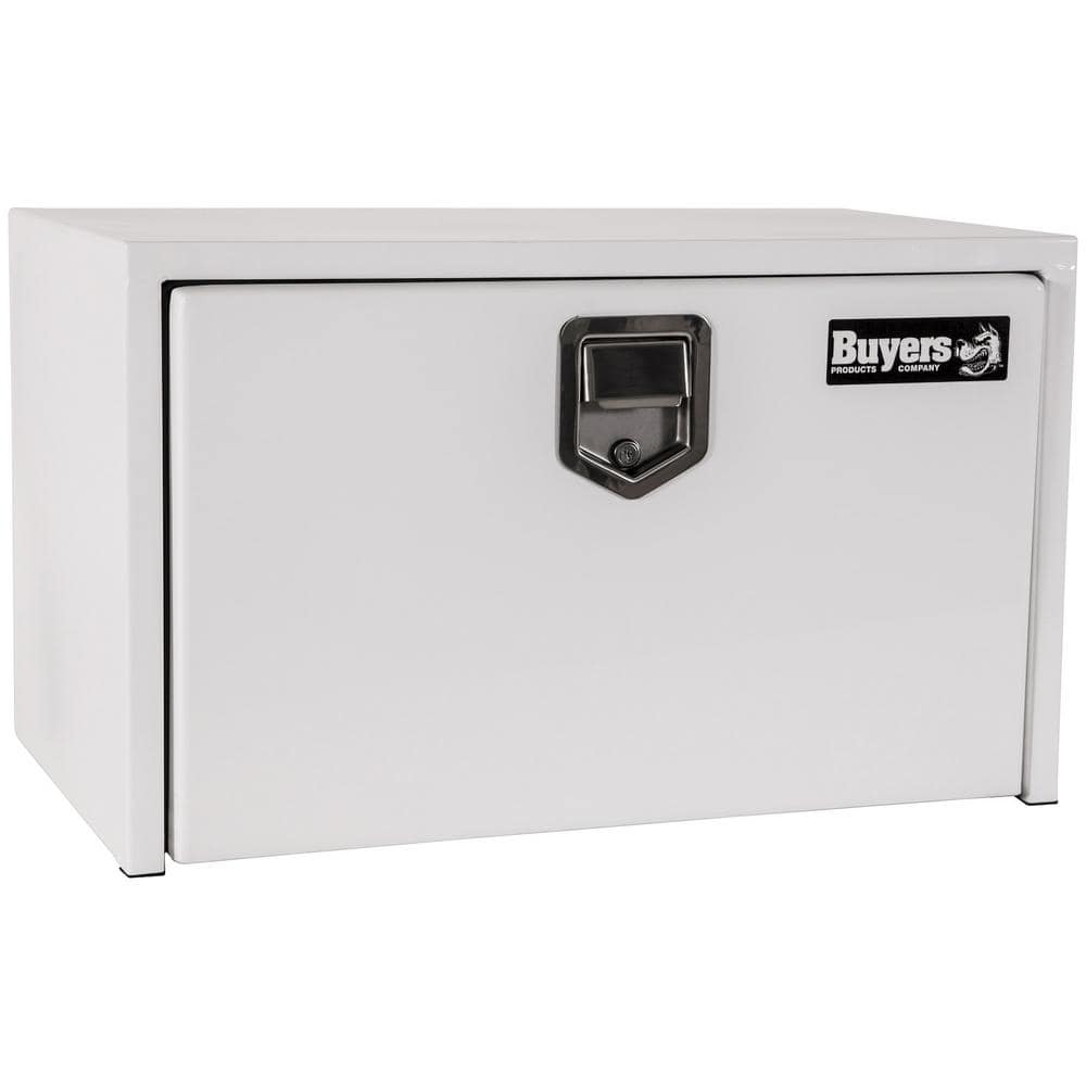 Buyers Products Company 18 in. x 18 in. x 30 in. White Steel Underbody Truck Tool Box