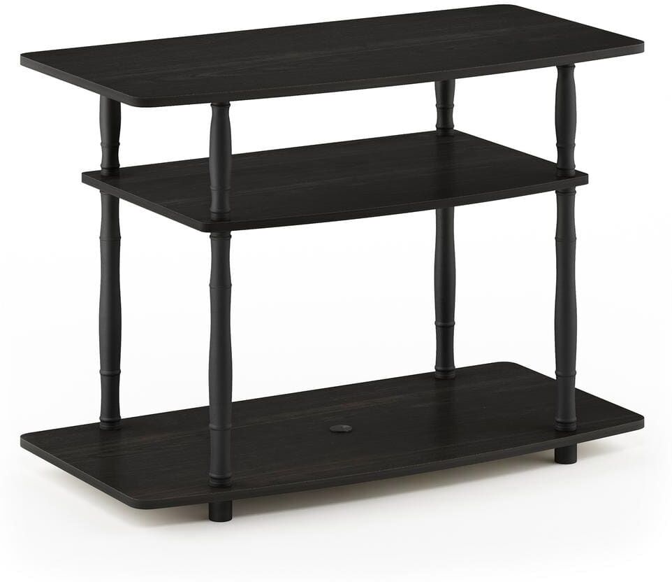 Furinno Turn-N-Tube Espresso/Black TV Stand Entertainment Center Fits TV's up to 32 in. with Classic Tubes