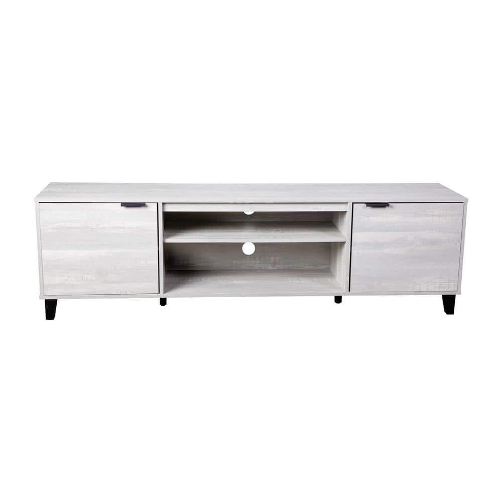 Taylor 70 in. Gray Entertainment Center Drawer Fits Up to in.