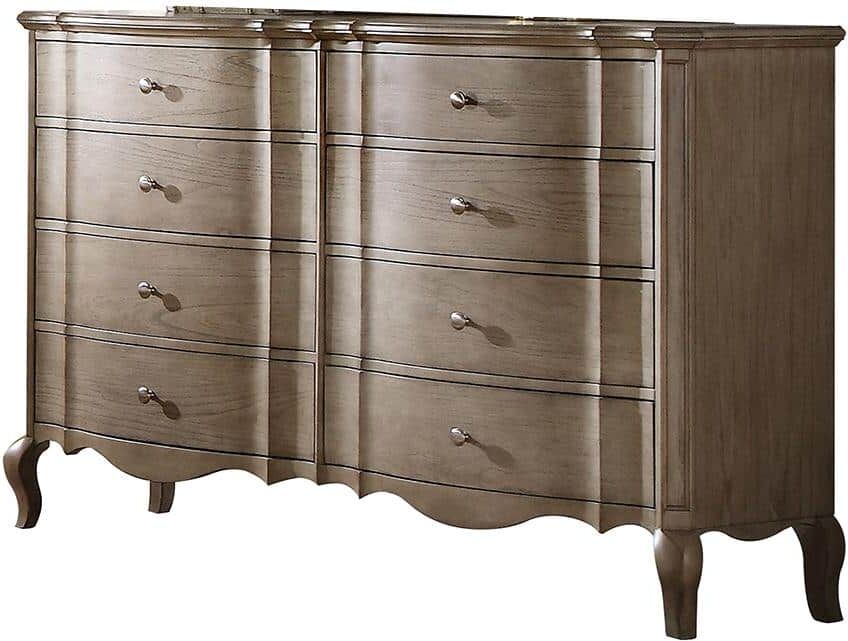 Acme Furniture Chelmsford 8-Drawer Antique Taupe Dresser 40 in. x 64 in. x 19 in.