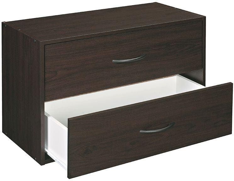 ClosetMaid 24 in. W Espresso Base Organizer with drawers for Wood Closet System