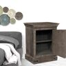 HomeRoots 36 in. Distressed Brown Solid Wood Nightstand