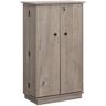 SAUDER Sundar Mystic Oak Media Storage Cabinet with Doors and Lock