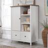 SAUDER Cottage Road White Accent Office Storage Cabinet with File Storage and Printer Shelf