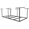 FLEXIMOUNTS Black Adjustable Height Overhead Garage Storage Rack (96 in W x 48 in D)