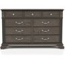 Furniture of America Erminia 9-Drawer Gray Dresser (38.88 in. H x 62 in. W x 17 in. D)