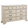 Furniture of America Erminia 9-Drawer Antique White Dresser (38.88 in. H x 62 in. W x 17 in. D)