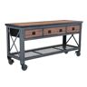 Duramax Building Products 72 in. x 24 in. 3-Drawers Rolling Industrial Mobile Workbench Cabinet and Wood Top