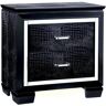 Furniture of America Shawn 2-Drawer Black Textured Nightstand