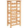 ClosetMaid 28-Bottle Bamboo Wine Rack Free-Standing Shelving Unit