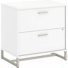 Bush Furniture Method White 2-Drawer Lateral File Cabinet - Assembled