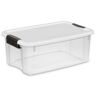 Sterilite 18 Qt. Clear Ultra Latch Storage Organizer Container Box (24-Pack)