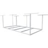 FLEXIMOUNTS White Adjustable Height Overhead Garage Storage Rack (96 in W x 48 in D)