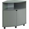 Furniture of America Leto Sage Green 30 in. H Corner Storage Cabinet with LED Lights