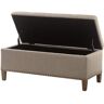 Madison Park Tessa Light Grey Tufted Top Storage Bench 18 in. H x 42 in. W x 18 in. D